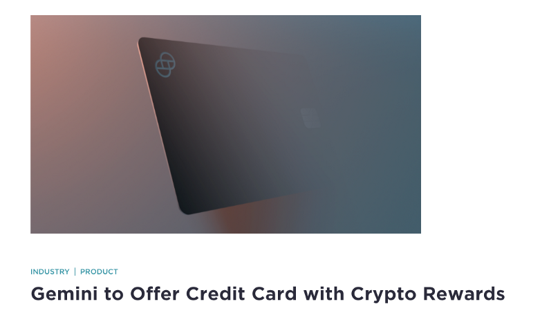 Gemini Credit Card