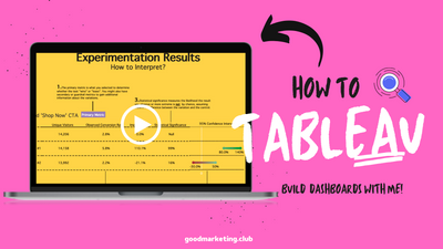 [Video] Experiment Dashboard | How to Tableau